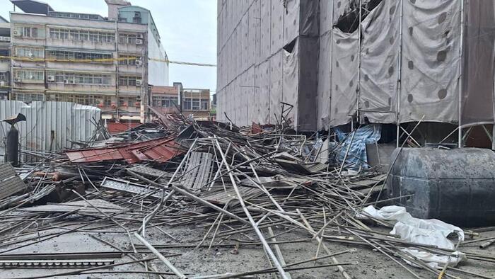 新北市新莊區一處集合住宅新建大樓建築工地。讀者提供圖片