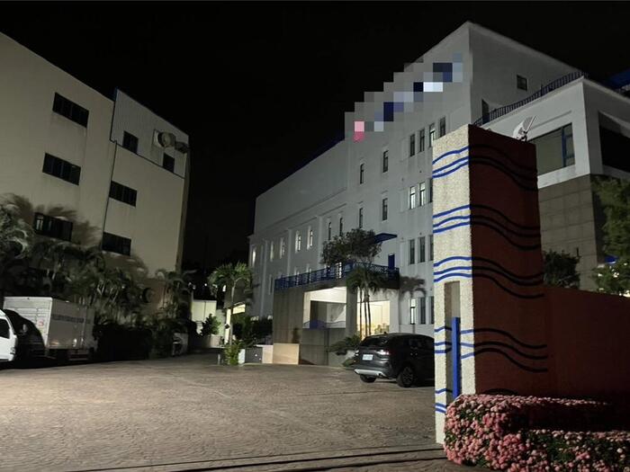 台中太平區發生離奇墜樓意外，男子摔落電梯井底部，當場失去生命跡象。（民眾提供）圖片