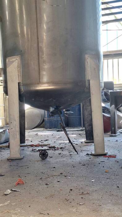 大園一處工廠桶槽爆炸，元凶竟然是TATP（俗稱撒旦之母、窮人炸藥）。（消防局提供）圖片