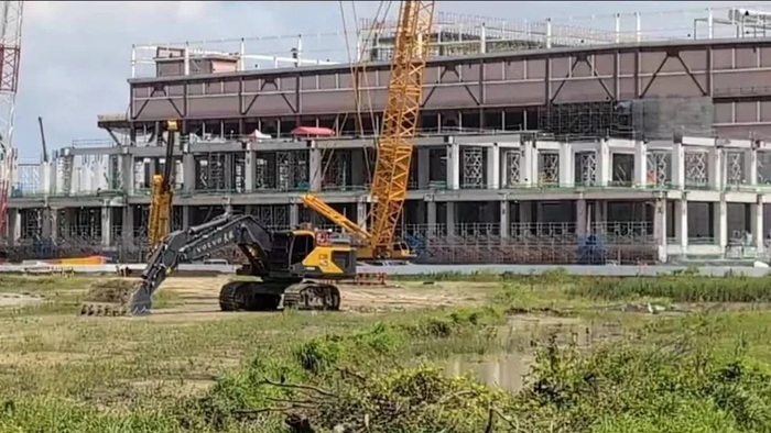 圖：正興建中的嘉義台積電先進CoWoS封裝廠(AP7廠)（記者吳瑞興攝）圖片